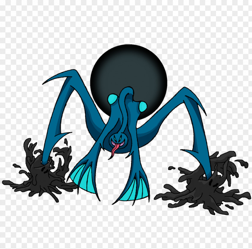 SlEEPER Octopus Teal Legendary Creature Clip Art PNG