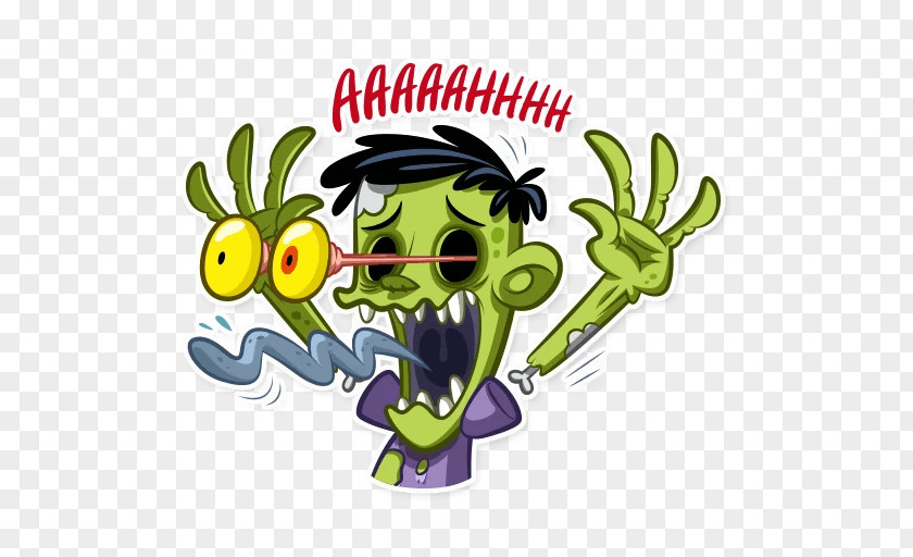 Sticker Zombie Telegram PNG , zombi clipart PNG