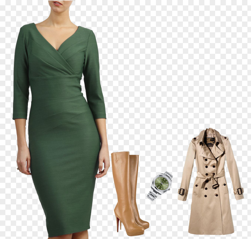 Dress Trench Coat Burberry Clothing Fashion PNG