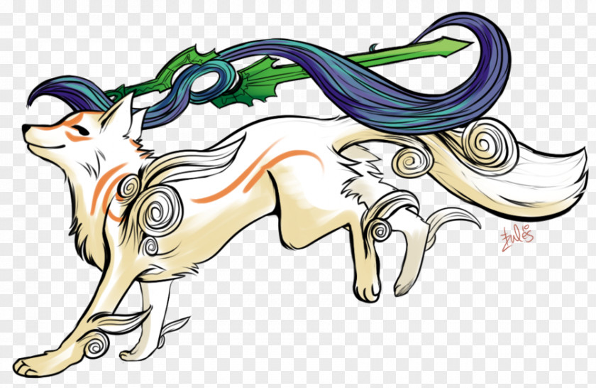 Horse Carnivora Line Art Clip PNG