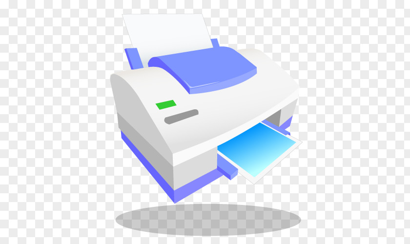 Vector Cartoon Printer Paper PNG