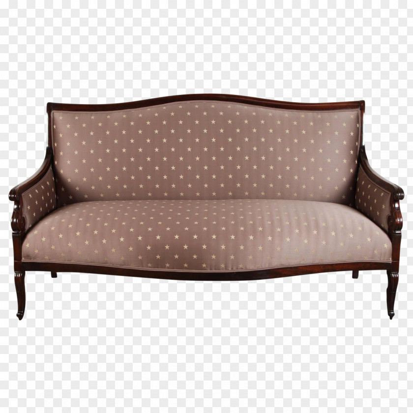 Wood Sofa Bed Loveseat Frame Couch PNG