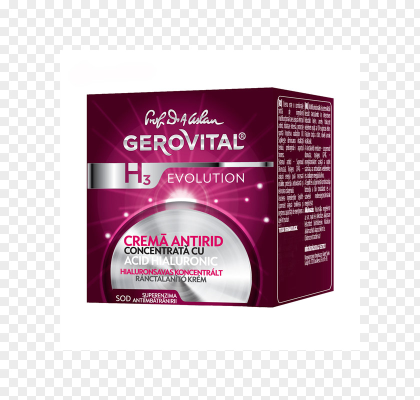 Anti-Wrinkle Gerovital Anti-aging Cream Sunscreen Moisturizer PNG