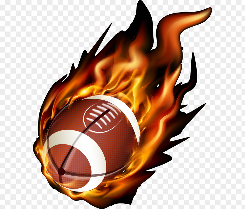 Fire Football American PNG