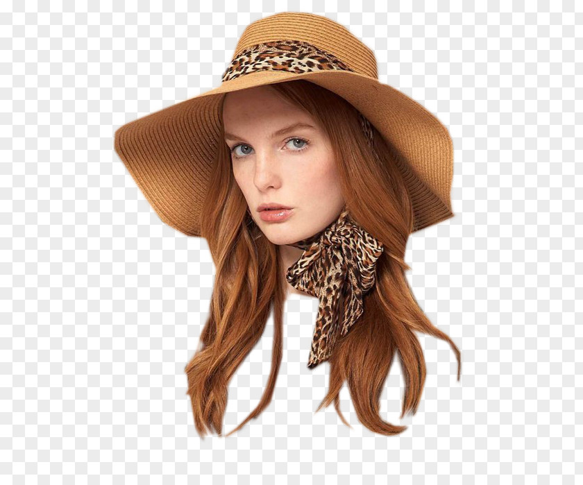 Hat Sun Cowboy Fedora Brown Hair PNG