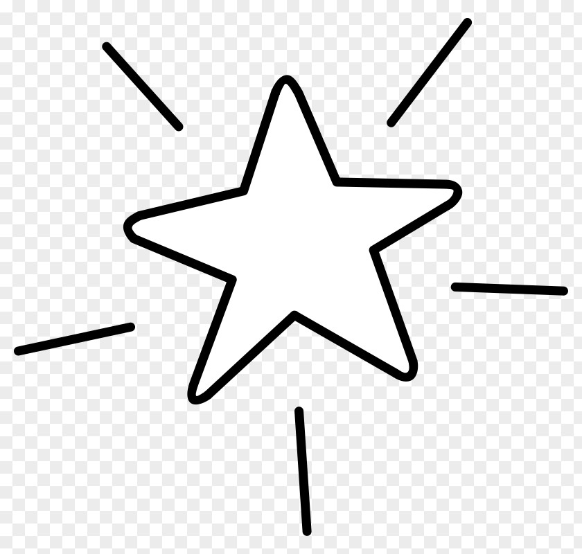 Star Line Art Drawing Clip PNG