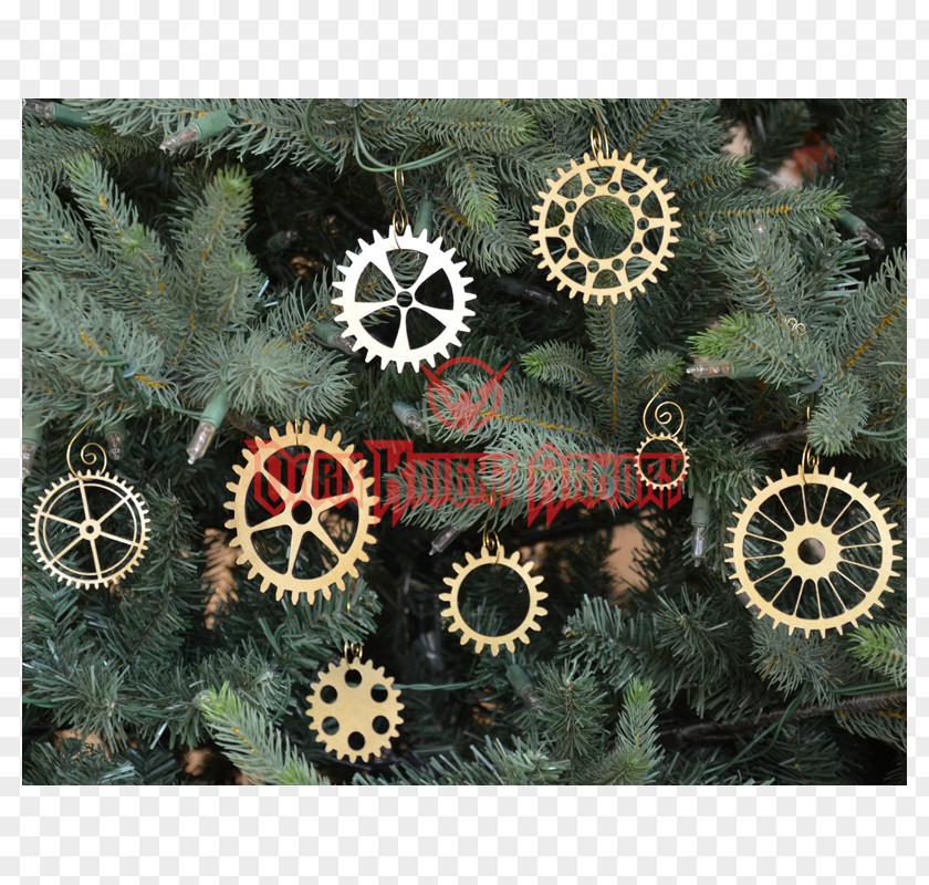 Steampunk Gear Christmas Ornament Decoration Tree PNG