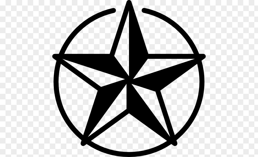 Circle Star Nautical Sailor Tattoos Chart Decal PNG