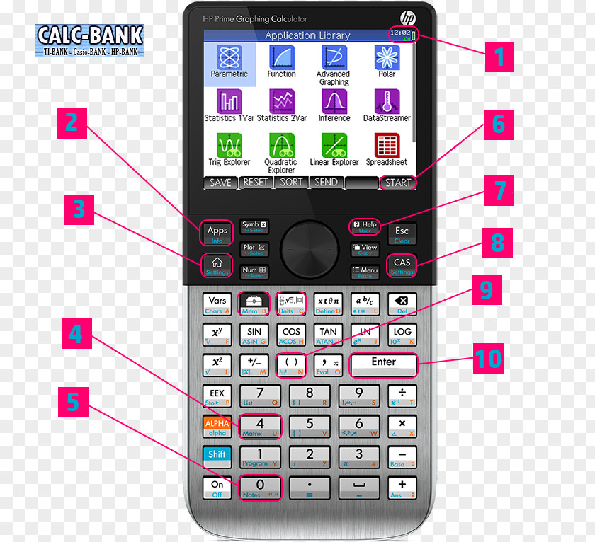 Geometric Color Image Hewlett-Packard HP Prime Graphing Calculator Computer Algebra System PNG