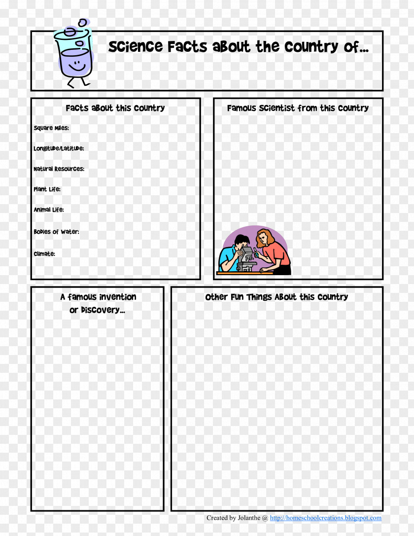 Great Scientists Document Template Education Homeschooling Fact Sheet PNG