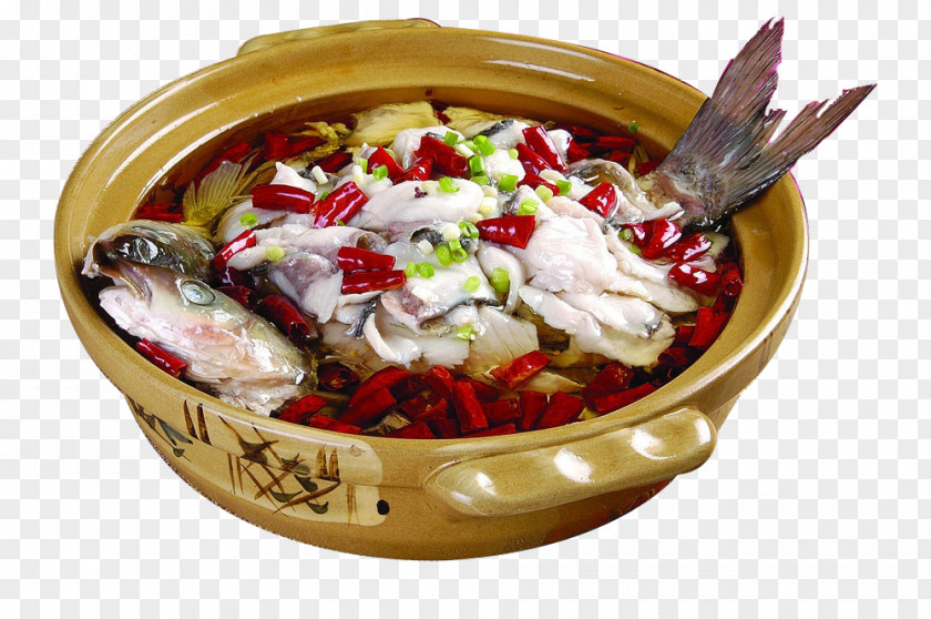 Huang Panzi Boiled Fish Chongqing Chinese Cuisine Shuizhu Hot Pot Sichuan PNG