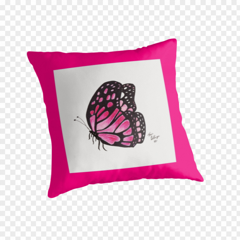 Throw Pillows Cushion Pink M Font PNG