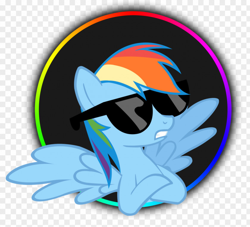 Cool Rainbow Dash Rarity Pony T-shirt PNG