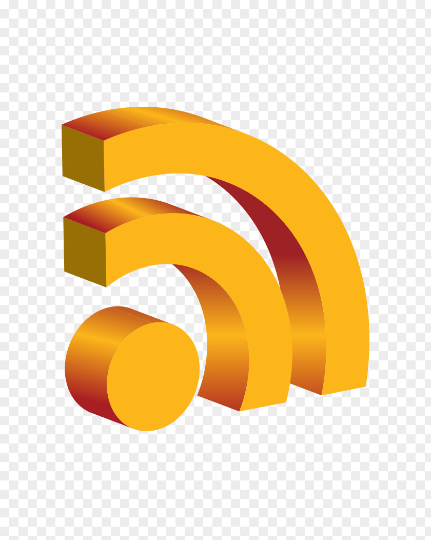 Vector Golden Perspective Wifi Wi-Fi Icon PNG