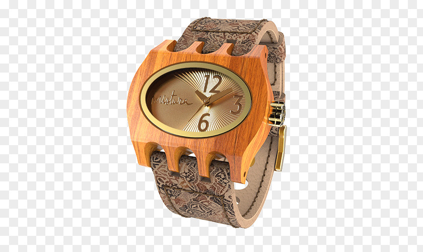 Watch Strap Clock Wood PNG