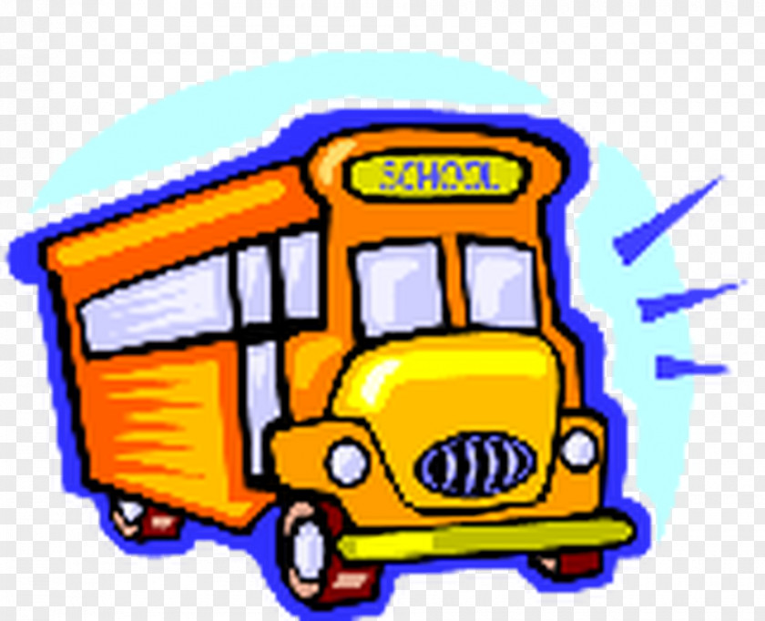 Bus School Clip Art Image PNG