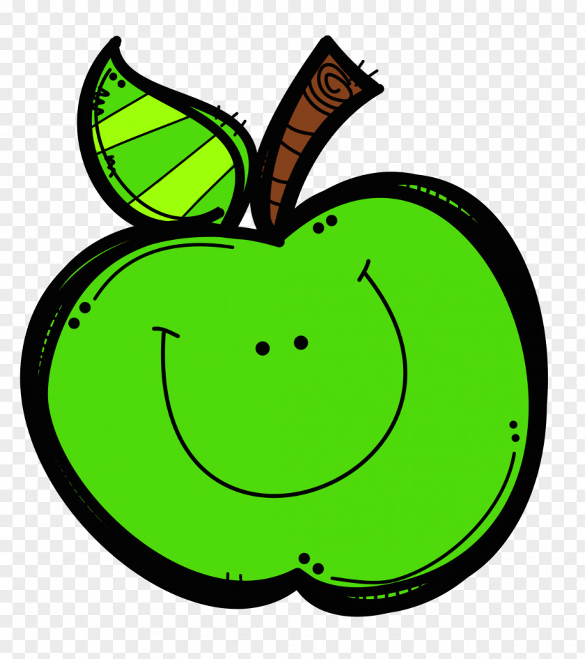 Green Apple Slice Clip Art PNG