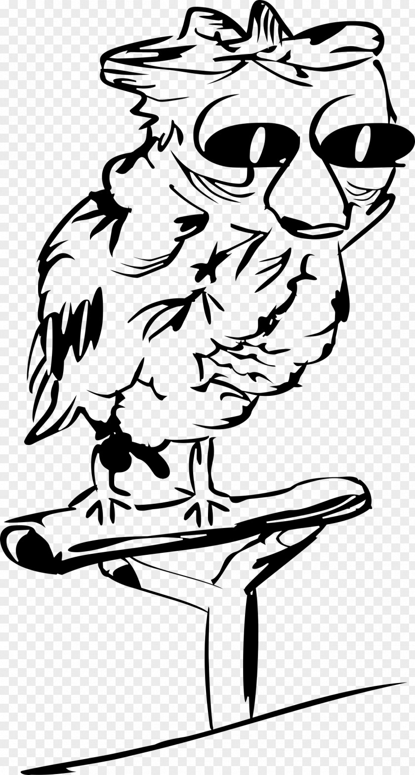 Owls Line Art Clip PNG