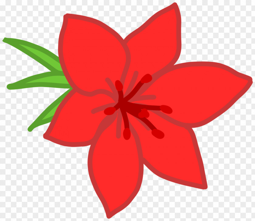 Red Cliparts Flower Jungle Clip Art PNG