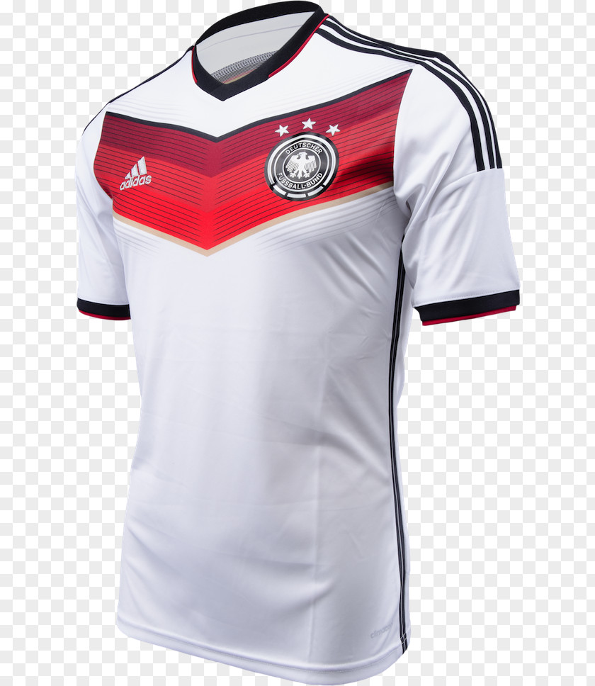 White Short Sleeves 2014 FIFA World Cup Germany National Football Team T-shirt Jersey PNG