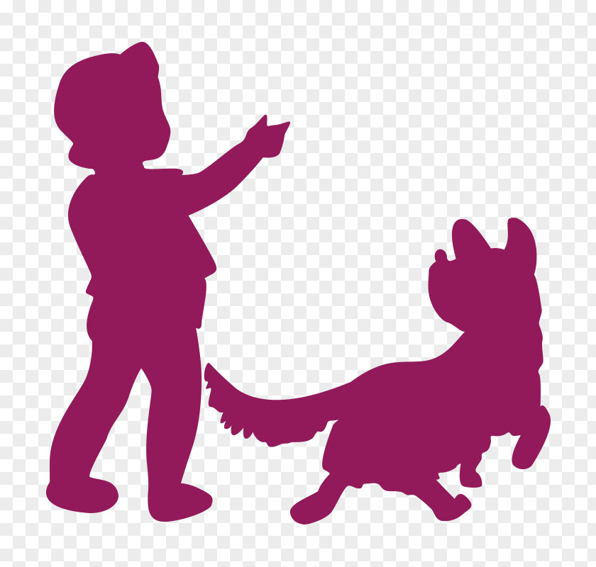 Bambini Silhouette Dog Cat Puppy Image PNG