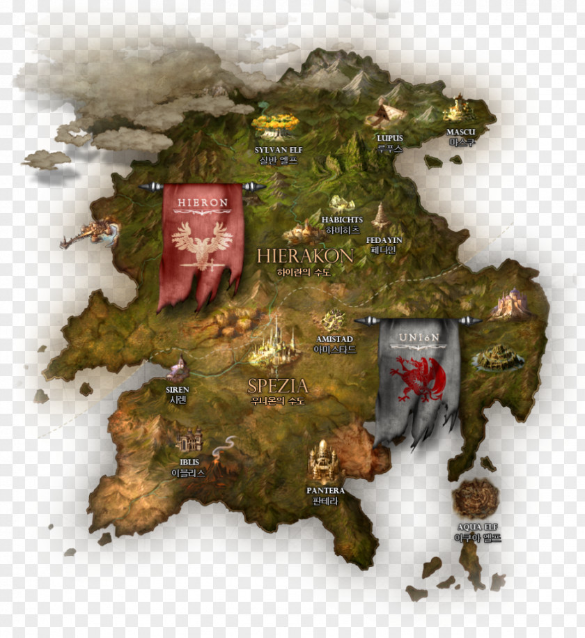 Bless Online World Map Massively Multiplayer Role-playing Game Information PNG