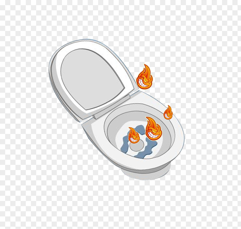 Cartoon Toilet PNG