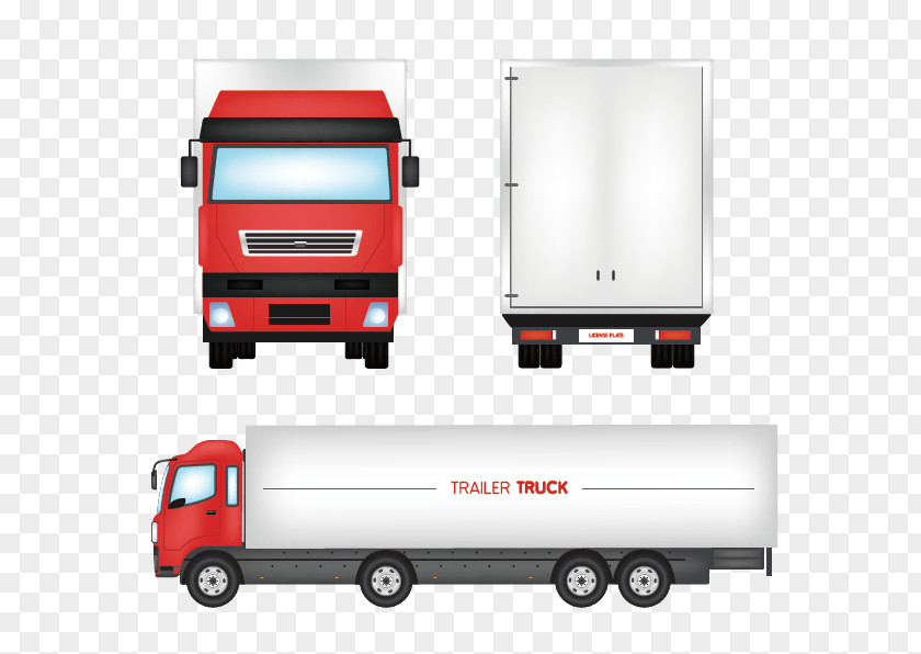 Cartoon Truck Logistics Microsoft PowerPoint PNG