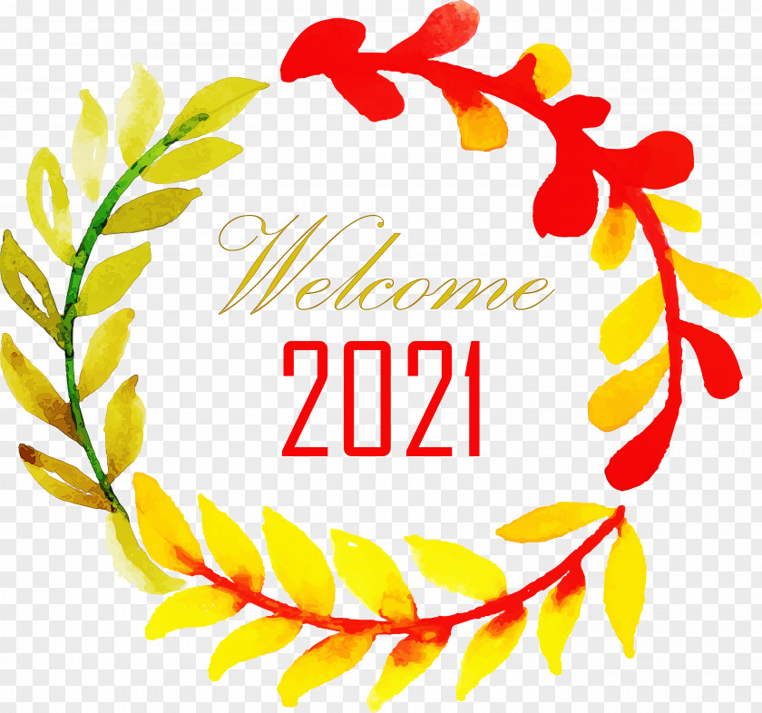 Happy New Year 2021 Welcome Hello PNG