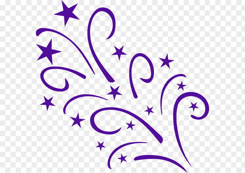 Purple Shiny Flowers Star Clip Art PNG