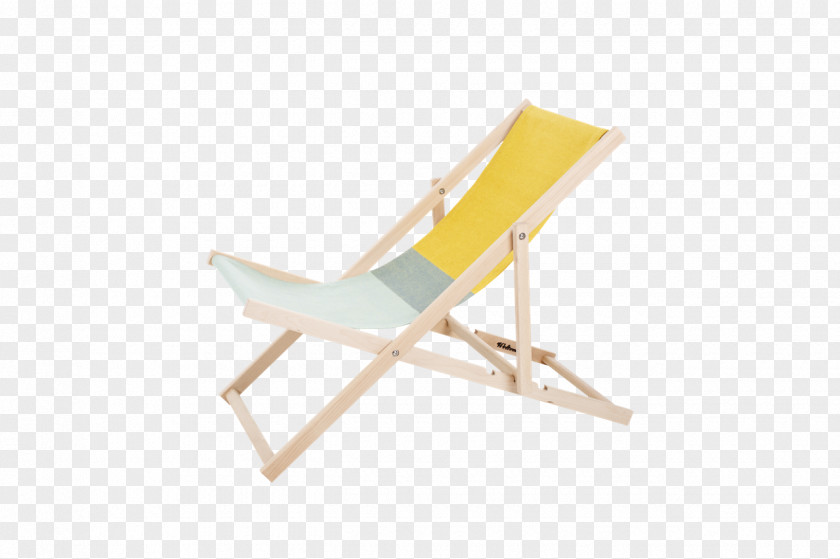 Yellow Chair Deckchair Chaise Longue Garden Furniture Towel PNG