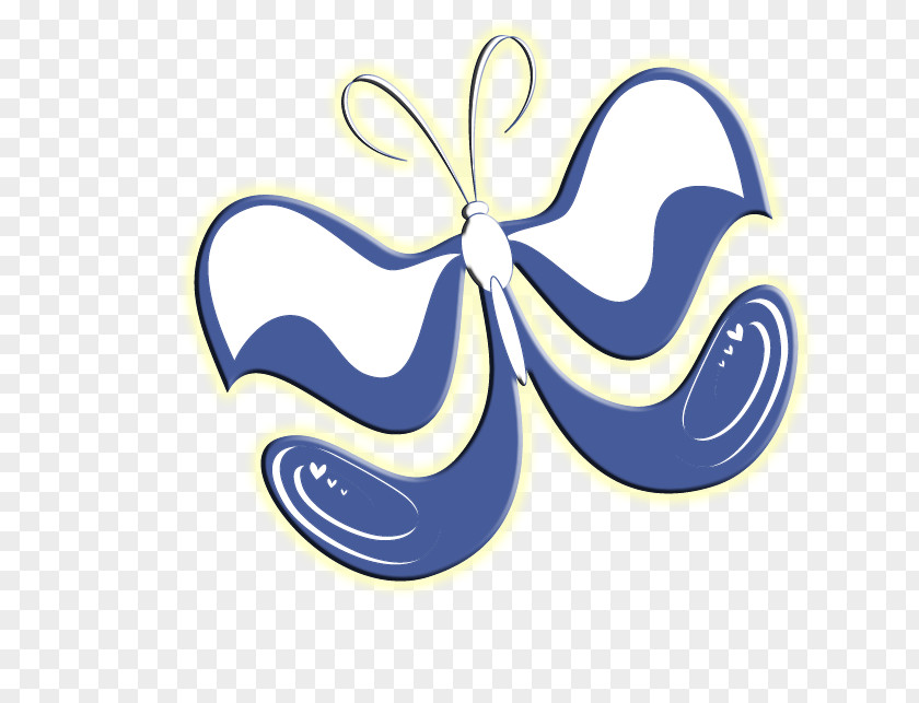 Blue Butterfly Paper PNG