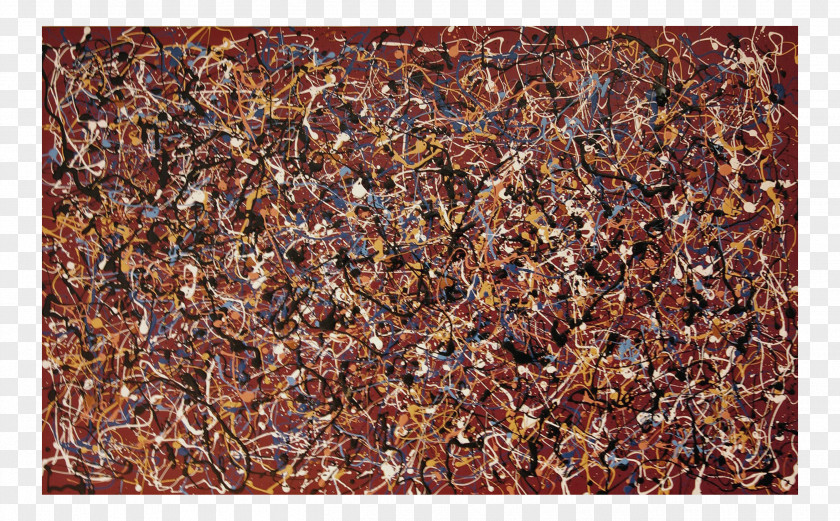 Jackson Pollock Scrap Brown PNG