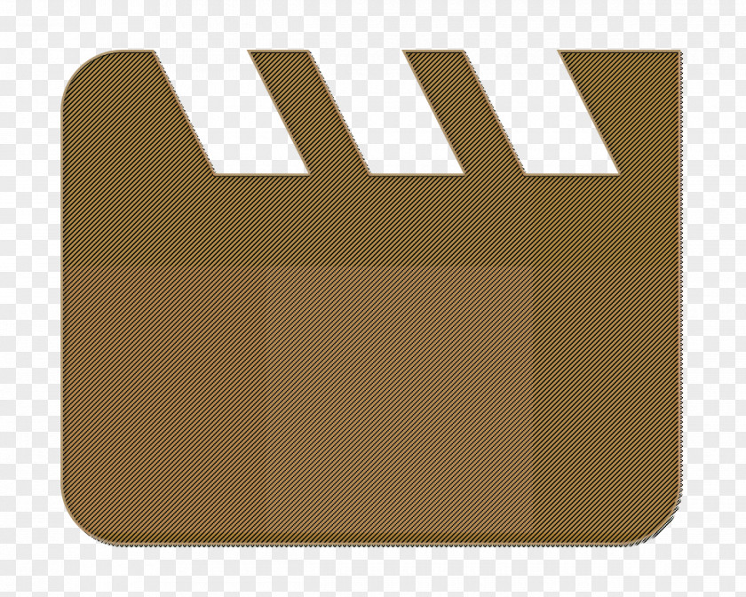 Rectangle Beige Film Icon Movie Take PNG