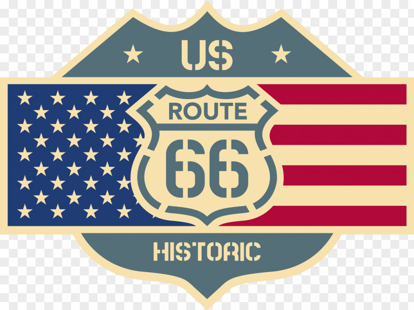 Route U.S. 66 Sticker Car Decal Logo PNG