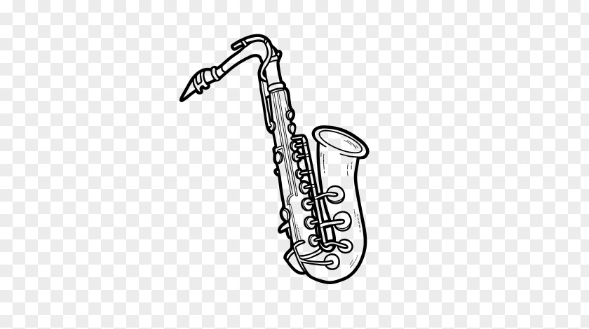 Saxophone Tenor Drawing Musical Instruments PNG