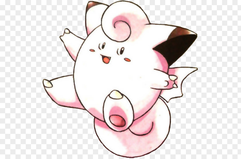 Clefairy Pokémon Red And Blue Whiskers PNG