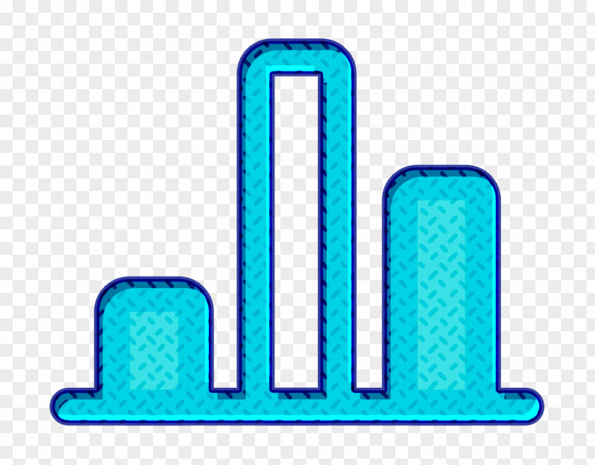 Electric Blue Turquoise Analytic Icon Business Finance PNG