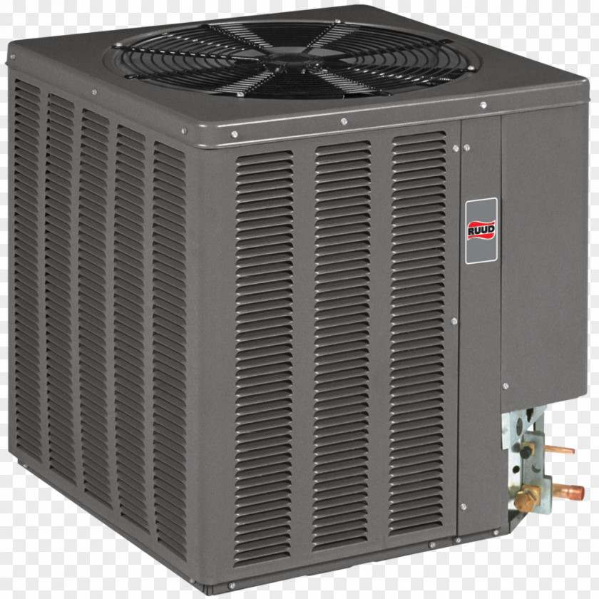 Cooling Furnace Air Conditioning Rheem Seasonal Energy Efficiency Ratio Condenser PNG
