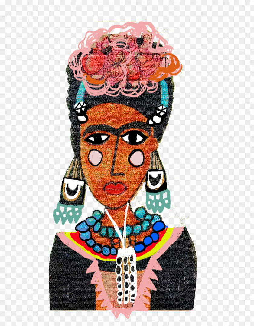 FRIDA Self-Portrait With Thorn Necklace And Hummingbird Frida Kahlo Museum I Love You More Than My Own Skin. Artist PNG