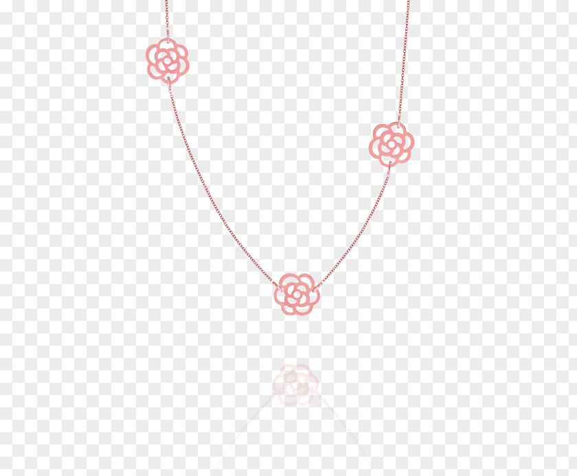 Pink Minimalist Flower Necklace Border Texture RGB Color Model PNG