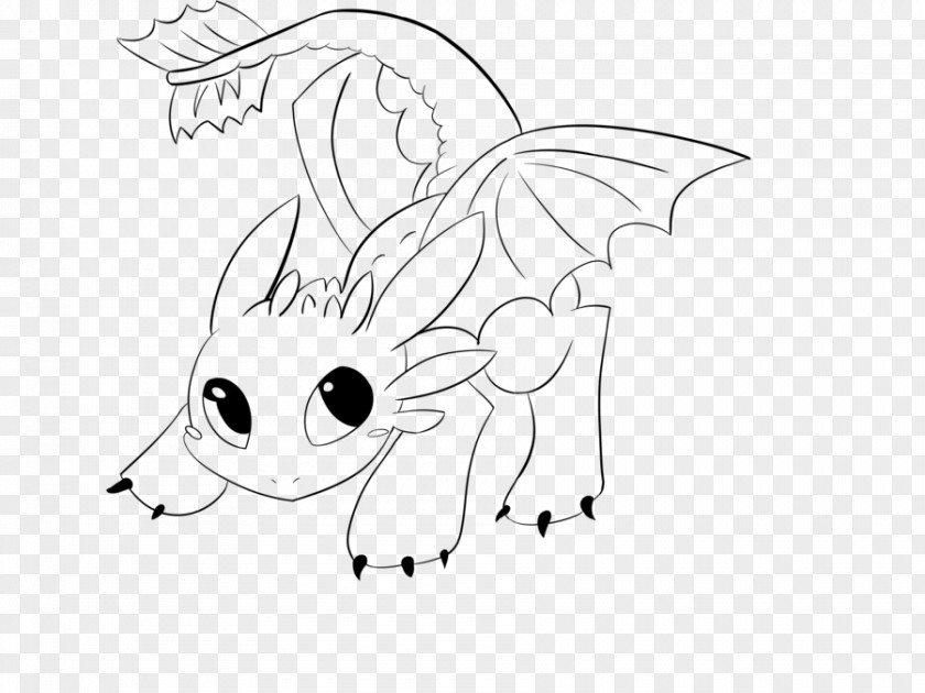 Toothless Hiccup Horrendous Haddock III Line Art Drawing How To Train Your Dragon PNG