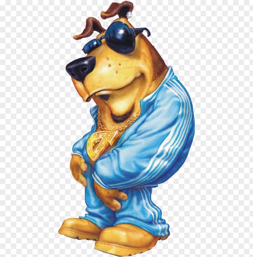 Cartoon Dog Wearing Sunglasses PNG