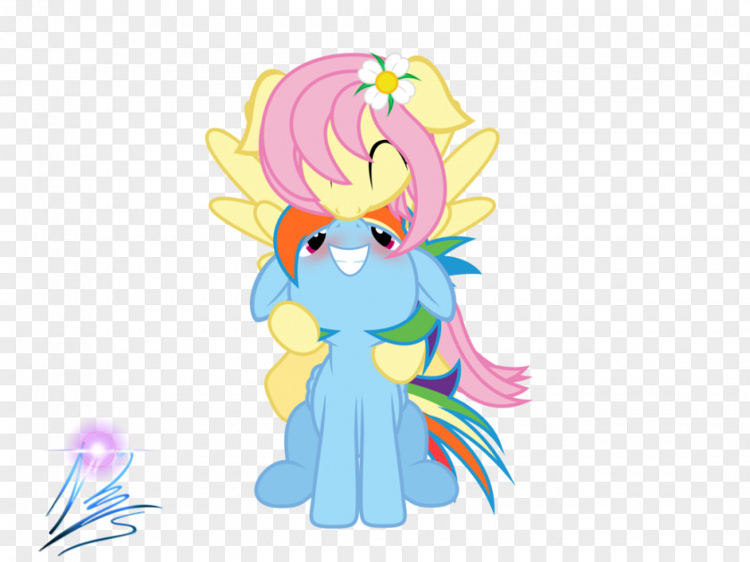 Fluttershy Kiss Pony Clip Art Illustration Digital PNG