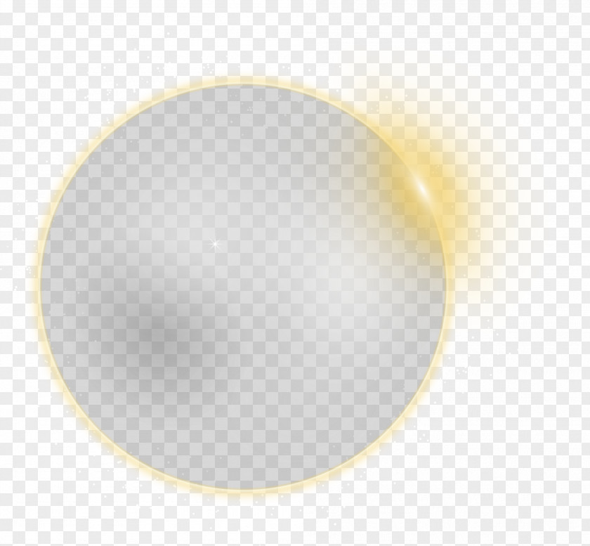 Luminous Round Effect Element Yellow Circle Pattern PNG