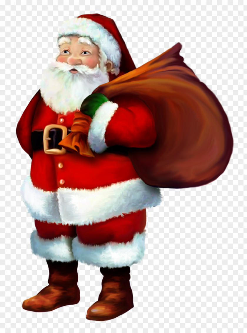 Santa Claus Christmas Father Heaven Greeting Card PNG