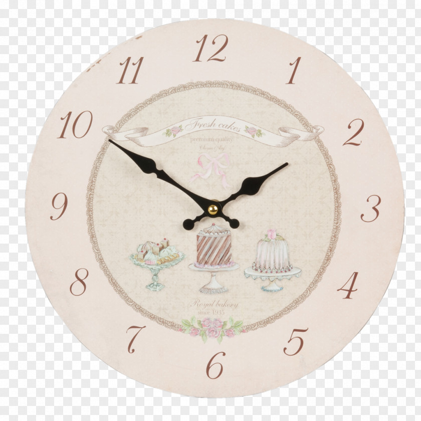 Shabby Chic Cakes Clock Gift Wedding C&E Klok Ø 29 Cm Decoratieve Klokken Party Favor PNG