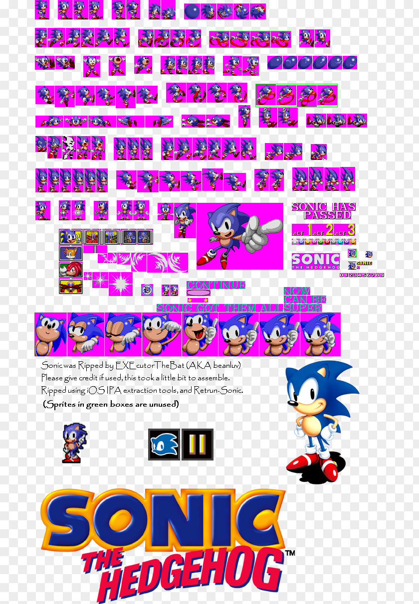 Sonic The Hedgehog Pixel Art 2 CD Chaos Tails PNG