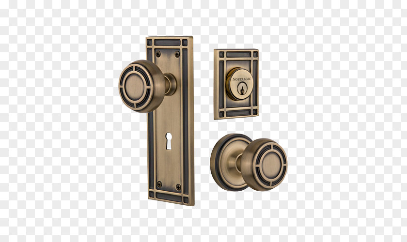 Brass Lock 01504 Door Handle PNG