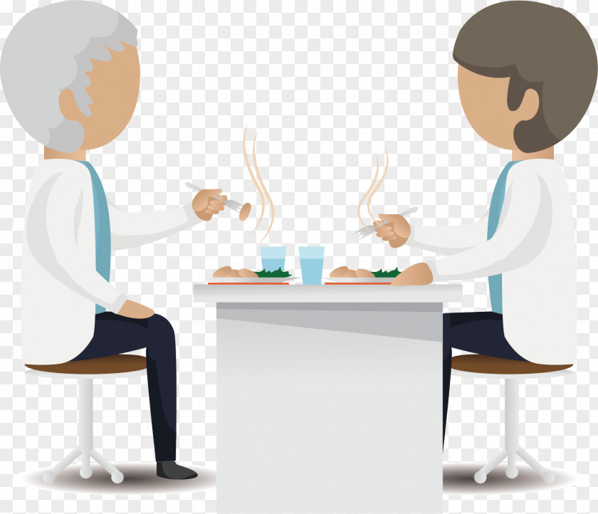 Cartoon Doctor Eating Physician Illustration PNG